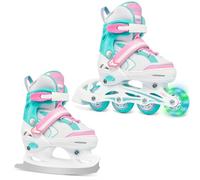 RAVEN Advance 2in1 Pattini da ghiaccio Pattini in linea Inline Skates per bambini e adulti regolabili