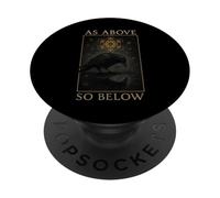 Raven Come Sopra Così Sotto Simbolo Metatron Occulto PopSockets PopGrip Adesivo