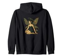 Raven Fata Illustrazione Bella Raven Fae Felpa con Cappuccio