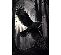 Raven Gifts: 108 Lined Page Notebook, Journal, Diary, Keepsake, For Bird Watchers, 6x9 Inches