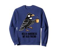 Raven Hello Black Coffee My Friend Funny Daying Uomini Donne Felpa