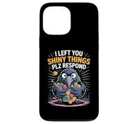 Raven Humor Meme Shiny Things Collezionista Corvo Uccello Sarcasmo Custodia per iPhone 13 Pro Max