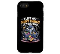 Raven Humor Meme Shiny Things Collezionista Corvo Uccello Sarcasmo Custodia per iPhone SE (2020) / 7/8