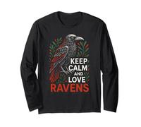 Raven Love Creepy Night Dark Academia Maglia a Manica