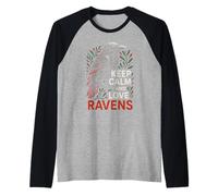 Raven Love Creepy Night Dark Academia Maglia con Maniche Raglan