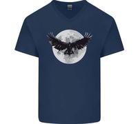 Raven Luna Vikings Uomo Scollo A V Cotone T-Shirt
