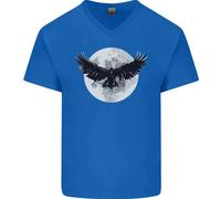 Raven Luna Vikings Uomo Scollo A V Cotone T-Shirt