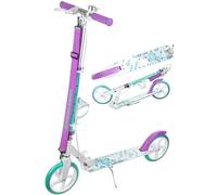 RAVEN Scooter Monopattino per bambini adulti | pieghevole | regolabile in altezza | cinghia di trasporto | campanello | portabottiglie (Marita with handbrake, 200mm)