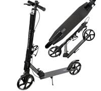 Raven - Monopattino per bambini, adulti - Scooter - Monopattino freestyle - Pieghevole, regolabile, tracolla per il trasporto, campanello - Trader con Freno a Mano, ruote da 200 mm