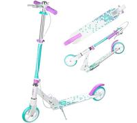 Raven - Monopattino per bambini e adulti - Scooter - Monopattino - Pieghevole, cuscinetti ABEC-9, manubrio regolabile in 4 posizioni - Marita con Freno a Mano, 145 mm