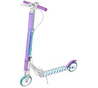 Raven - Monopattino per bambini e adulti - Scooter - Monopattino - Pieghevole, cuscinetti ABEC-9, manubrio regolabile in 4 posizioni - Pastelle White/Mint con Freno a Mano, 145 mm