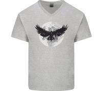 Raven Moon Vikings Maglietta In Cotone A V Per Uomo