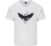 Raven Moon Vikings Maglietta In Cotone A V Per Uomo