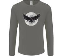 Raven Moon Vikings Uomo Manica Lunga T-Shirt