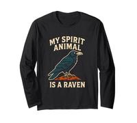 Raven My Spirit Animal Crow Dark Academia, donna Maglia a Manica