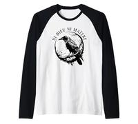 Raven Ni Dieu Ni Maître, Corvo No Gods No Masters. Maglia con Maniche Raglan