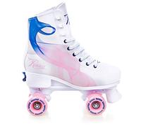 Raven - Pattini a rotelle per bambini, ragazze, adulti, bambini - Pattini a rot elle - In linea - Freno in PVC resistente - Ruote in gomma - Serena Navy/Pink, taglia 35-38 (22,5-24cm)
