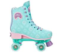 RAVEN Pattini a rotelle Roller Skates per bambini, adulti, ragazze e donne regolabili (Pavoni, 39-42 (25-26,5cm))