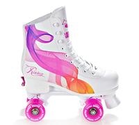 RAVEN Pattini a rotelle Roller Skates per bambini, adulti, ragazze e donne regolabili (Serena Orange/Pink, 31-34 (20-21,5cm))