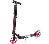 Raven Scooter, scooter, monopattino per bambini, scooter da città dritto, 200 mm, con freno a mano (nero/rosa)