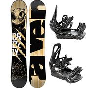 RAVEN Set da Snowboard: Snowboard Grizzly + Attacchi s230