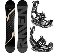 RAVEN Set da Snowboard: Snowboard Pulse + Bindung Fastec FT360 (163cm Wide + FT360 Black XL)
