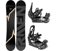 RAVEN Set da Snowboard: Snowboard Pulse + Bindung s230 (163cm Wide + s230 Black M/L)