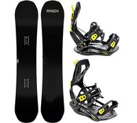 RAVEN Snowboard Set: Snowboard Pure Mint + Bindung FT360 Black (Snowboard 139 cm + Bindung L, FT360 Black)