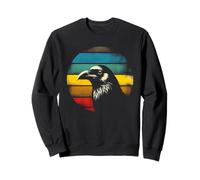 Raven Sunset - Vintage Black Bird Corvo Amante Felpa