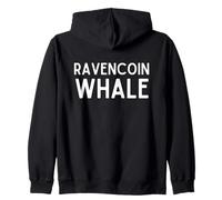 Ravencoin Whale - Profitable Crypto Mining Proof of Work RVN Felpa con Cappuccio