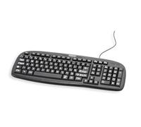 Ravencourt Living Tastiera per computer con caratteri grandi di facile lettura Per ipovedenti, anziani e ipovedenti A prova di schizzi Connessione USB TDK01
