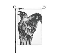 Ravens - Bandiere per padiglione con motivi, bandiere verticali da patio, adatte per balcone, giardino e portico.
