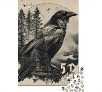 Raven's Nest in The Woods Jigsaw Puzzle Impossible 1000 Pezzi Decorazione Per La Casa. Rilassamento E Intelligence Per Adulti E Bambini Da 12 Anni 38x26cm/1000pcs