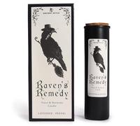 Ravens' Remedy - Candela rituale con lavanda e finocchio, 24 x 9 cm, protezione spirituale