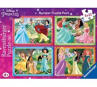 Ravensburger 051700 Principesse Disney, 4 Puzzle da 42 Pezzi per Bambini, Et Ra