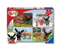 Ravensburger 051854 Bing, 4 Puzzle da 42 Pezzi per Bambini, Età Raccomandata 4+