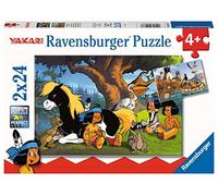 Ravensburger 05577 - Puzzle per Bambini Yakari e i Suoi Amici, 2 x 24 Pezzi, per Bambini dai 4 Anni in su