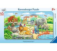 Ravensburger Puzzle con Cornice - Gita allo Zoo, 15 Pezzi - 1 pz.