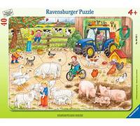 Ravensburger 06332 Nella grande Fattoria- Puzzle incorniciato da 40 pezzi