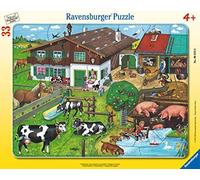 Ravensburger Puzzle con Cornice - Famiglie di Animali, 33 Pezzi - 1 pz.