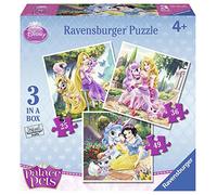 Ravensburger 07006 - Disney Princess Palace Pets 3 Puzzle Progressivi, 25/36/49 Pezzi