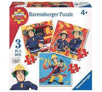 Ravensburger - Puzzle Sam il pompiere 3v1 - 1-39 Pezzi