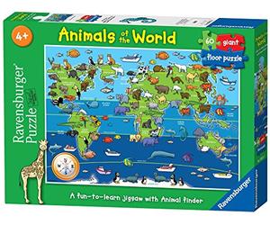 Ravensburger 07072 - Animali del mondo, Puzzle 60 pezzi Giant