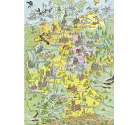 Ravensburger 07541 - Il Mio Primo Puzzle, con Cartina della Germania, 80 Pezzi