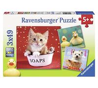 Ravensburger 09248 2 - Funny Animals, Puzzle 3x49 Pezzi