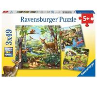 Ravensburger Kinderpuzzle - 09265 Wald-/Zoo-/Haustiere - Puzzle für Kinder ab 5