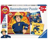 Ravensburger - Puzzle 3x49 Sam il pompiere - 40-99 Pezzi