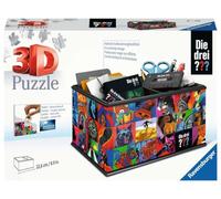 Ravensburger Puzzle 3D 11589 - Scatola portaoggetti I tre-Pratico organizer per Die drei Fan adulti e bambini a partire dagli 8 anni, Colore Blu