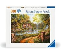 Ravensburger - Puzzle Cottage By The River 500P (12000218) Toy NUOVO