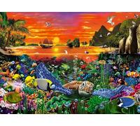 Ravensburger 12000225 - Tartaruga nella barriera corallina - puzzle 500 pezzi - puzzle adulti e ragazzi da 12 anni, puzzle mare